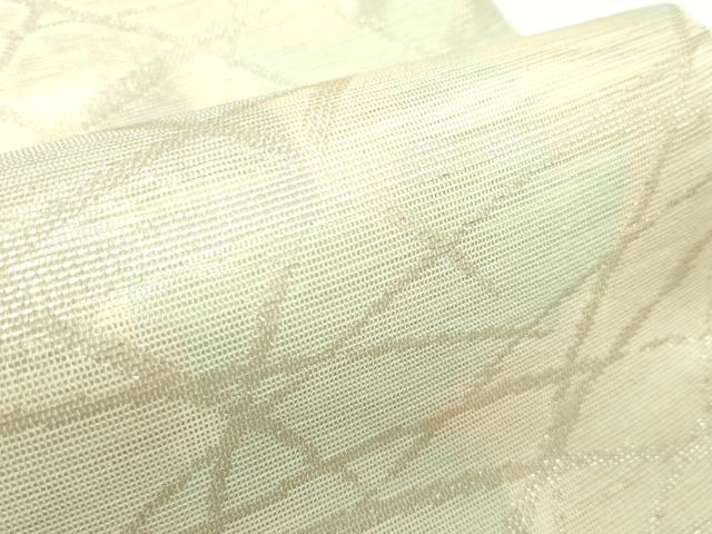 平和屋着物＊夏物　六通柄袋帯　芝草楓文　金糸　正絹　逸品　CABF4673rv