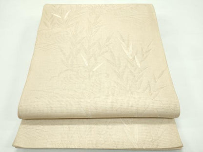 平和屋着物＊夏物　六通柄袋帯　立波草木文　銀糸　正絹　逸品　CABF4678rv