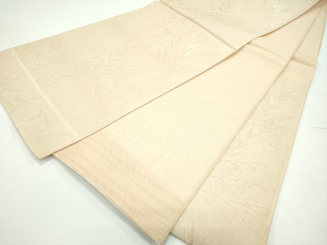 平和屋着物＊夏物　六通柄袋帯　立波草木文　銀糸　正絹　逸品　CABF4678rv