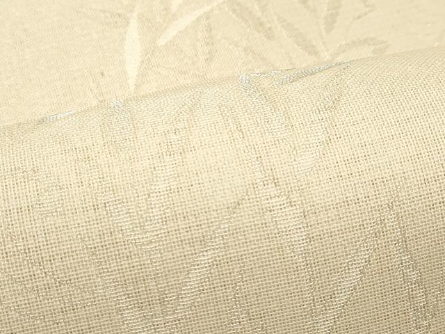 平和屋着物＊夏物　六通柄袋帯　立波草木文　銀糸　正絹　逸品　CABF4678rv
