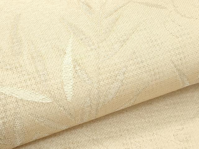 平和屋着物＊夏物　六通柄袋帯　立波草木文　銀糸　正絹　逸品　CABF4678rv