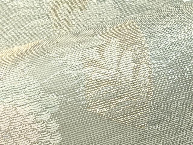 平和屋着物＊夏物　六通柄袋帯　秋草文　金銀糸　正絹　逸品　CABF4680rv