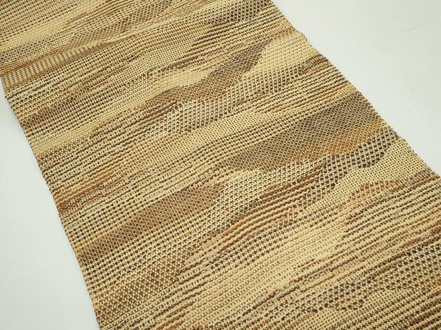 平和屋着物＊夏物 八寸名古屋帯 霞文 正絹 逸品 CABF4682rv