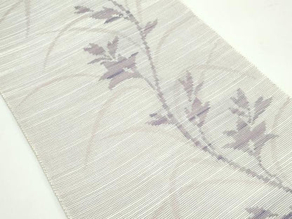 平和屋着物＊夏物 八寸名古屋帯 草花文 正絹 逸品 CABF4687rv