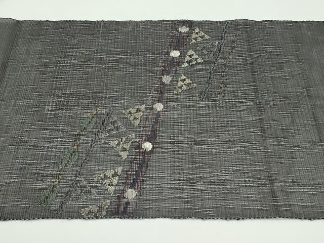 平和屋着物＊夏物 八寸名古屋帯 矢羽鱗文様 正絹 逸品 CABF4689rv