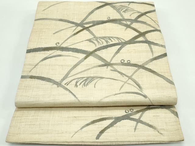 平和屋着物＊夏物 太鼓柄 京袋帯 露芝文 麻 逸品 CABF4697rv