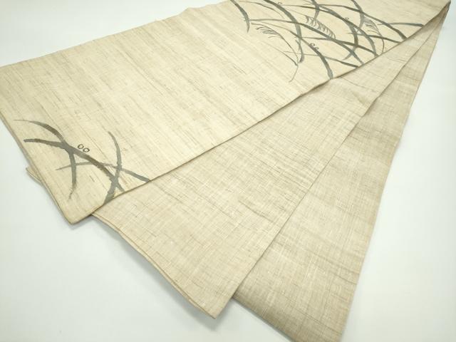 平和屋着物＊夏物 太鼓柄 京袋帯 露芝文 麻 逸品 CABF4697rv
