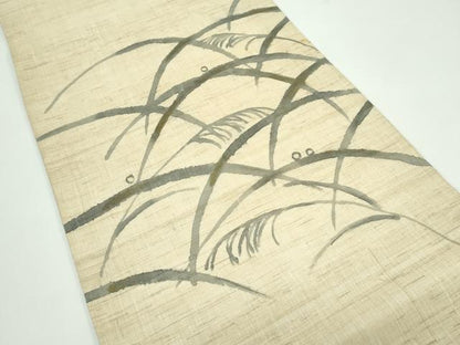 平和屋着物＊夏物 太鼓柄 京袋帯 露芝文 麻 逸品 CABF4697rv