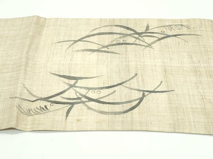 平和屋着物＊夏物 太鼓柄 京袋帯 露芝文 麻 逸品 CABF4697rv