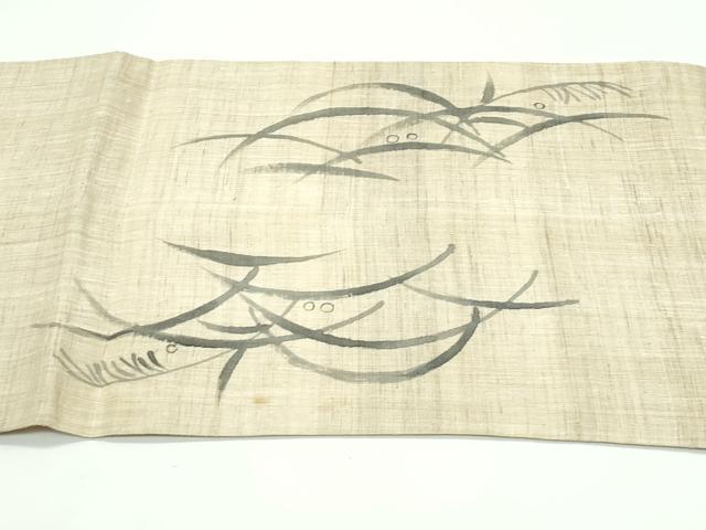 平和屋着物＊夏物 太鼓柄 京袋帯 露芝文 麻 逸品 CABF4697rv