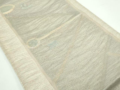 平和屋着物＊夏物　西陣　六通柄袋帯　窓の明り　金銀糸　正絹　逸品　CABF4699rv