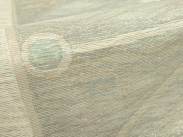 平和屋着物＊夏物　西陣　六通柄袋帯　窓の明り　金銀糸　正絹　逸品　CABF4699rv
