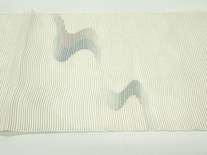 平和屋着物＊夏物　八寸名古屋帯　絽綴れ　流水文　正絹　逸品　CABF4715rv
