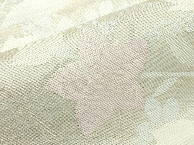平和屋着物＊夏物 六通柄袋帯 桔梗 銀糸 正絹 逸品 CABF4716rv