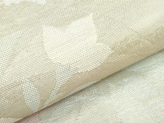 平和屋着物＊夏物 六通柄袋帯 桔梗 銀糸 正絹 逸品 CABF4716rv