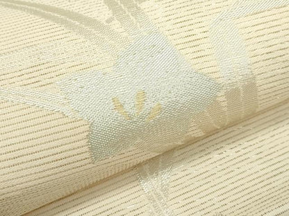 平和屋着物＊夏物 六通柄袋帯 桔梗 金銀糸 正絹 逸品 CABF4718rv