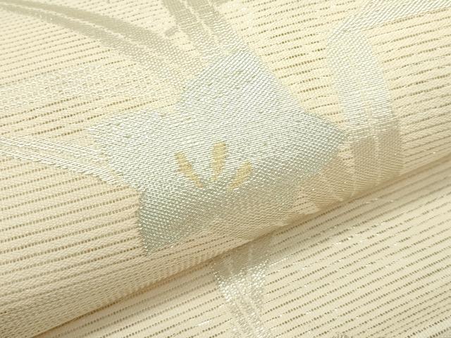 平和屋着物＊夏物 六通柄袋帯 桔梗 金銀糸 正絹 逸品 CABF4718rv