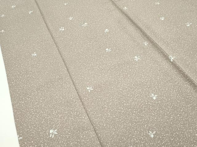 平和屋着物▽上質な小紋　単衣　蕪　成り物　たたき染め　正絹　逸品　CABF4726rv