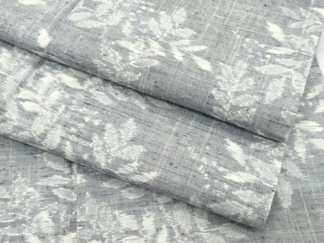 平和屋着物▽上質な紬 　単衣　 南天文　正絹　逸品　未使用　CABF4727rv