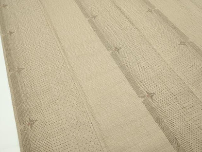 平和屋着物▽上質な紬　単衣　花間道　正絹　逸品　CABF4737rv