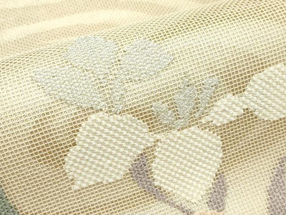 平和屋着物＊夏物 太鼓柄袋帯 杜若 金銀糸 正絹 逸品 CABF4741rv