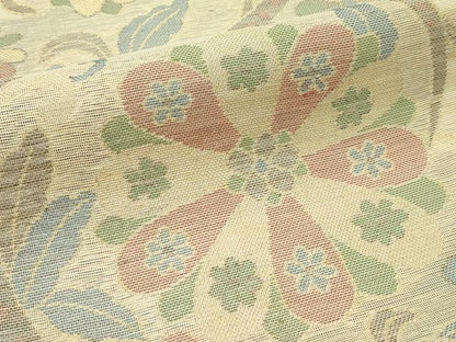 平和屋着物＊夏物　六通柄　本袋帯　花唐草文　金糸　正絹　逸品　CABF4745rv