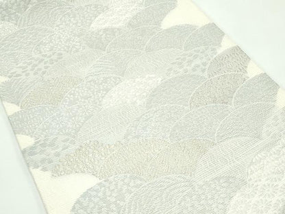 平和屋着物＊夏物　九寸開き名古屋帯　唐織　青海波　金銀糸　正絹　逸品　CABF4750rv