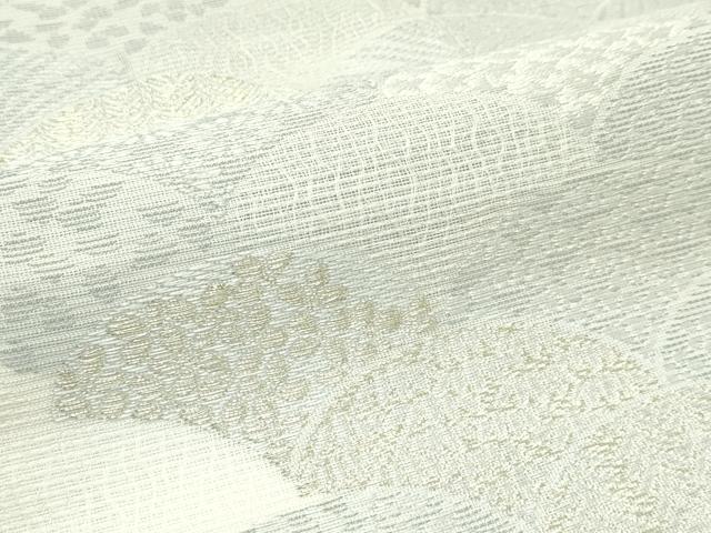 平和屋着物＊夏物　九寸開き名古屋帯　唐織　青海波　金銀糸　正絹　逸品　CABF4750rv