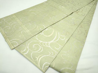 平和屋着物＊夏物　丸帯　光琳水　金銀彩　正絹　逸品　CABF4751rv