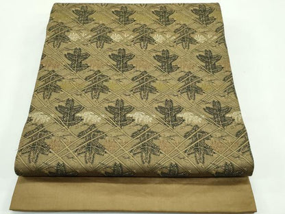 平和屋着物◎丸帯 松葉文 正絹 逸品 CABF4754rv