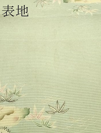 平和屋着物＊夏物　アンティーク　大正ロマン　京袋帯　引き抜き帯　駒刺繍　風景文　銀糸　正絹　逸品　CABF4755rv