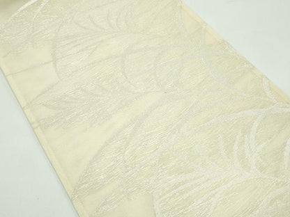 平和屋着物＊夏物 六通柄袋帯 草木文 銀糸 正絹 逸品 未使用 CABF4760rv