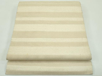 平和屋着物＊夏物　八寸名古屋帯　横段文　正絹　逸品　CABF4762rv