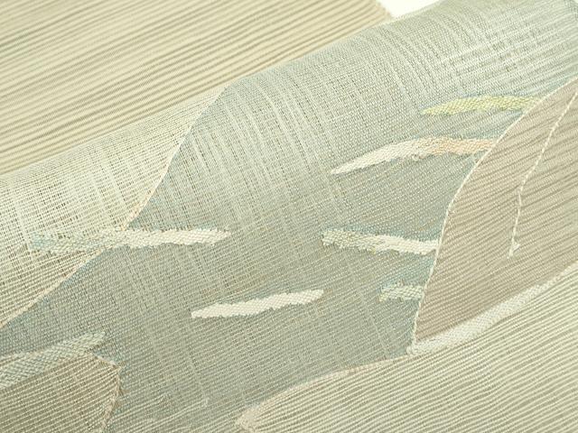 平和屋着物＊夏物　八寸名古屋帯　絽綴れ　霞文　金銀糸　正絹　逸品　CABF4765rv