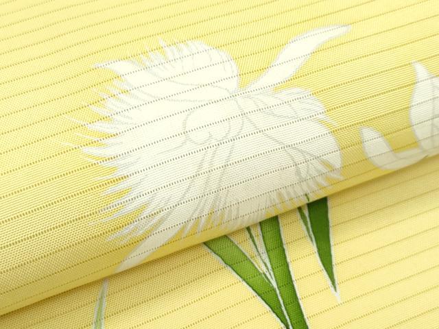 平和屋着物＊夏物　絽塩瀬　九寸名古屋帯　草花文　正絹　逸品　CABF4766rv