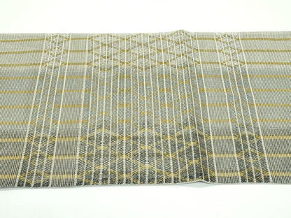 平和屋着物＊夏物 太鼓柄袋帯 横段文 金糸 正絹 逸品 CABF4777rv
