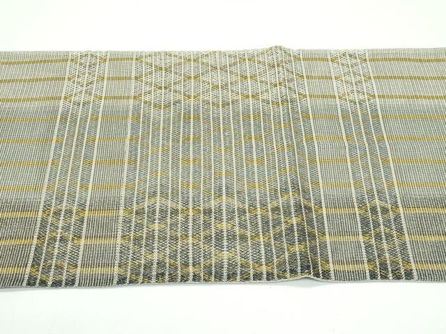平和屋着物＊夏物 太鼓柄袋帯 横段文 金糸 正絹 逸品 CABF4777rv