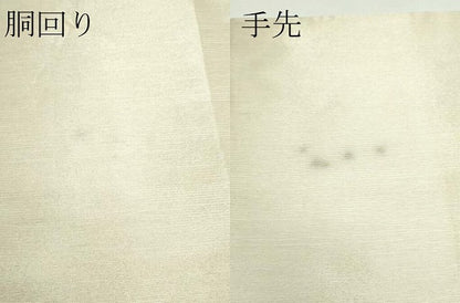 平和屋着物＊夏物 京都老舗銘店・に志田 太鼓柄袋帯 唐織 地紙花文 銀糸 たとう紙付き 正絹 逸品 CABF4778rv