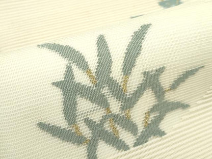 平和屋着物＊夏物 太鼓柄袋帯 絽綴れ 菊 金糸 正絹 逸品 未使用 CABF4780rv