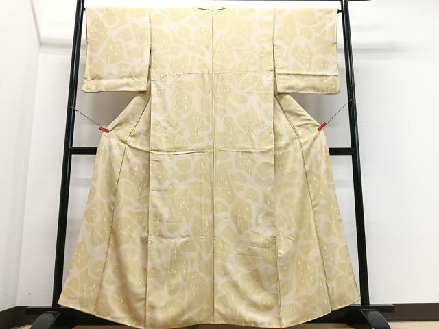 平和屋着物■上質な小紋　笹竹文　正絹　逸品　CABF4827xe