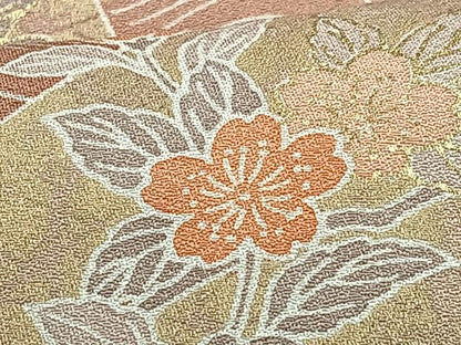 平和屋着物■豪華色留袖　扇面立波花文　暈し染め　金彩　正絹　逸品　CABF4828xe