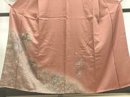 平和屋着物■訪問着　刺繍　地紙草花文　金彩　正絹　逸品　CABF4837xe