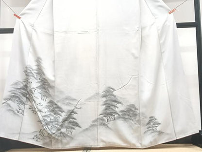 平和屋着物■訪問着 手描き 風景文 正絹 逸品 CABF4845xe