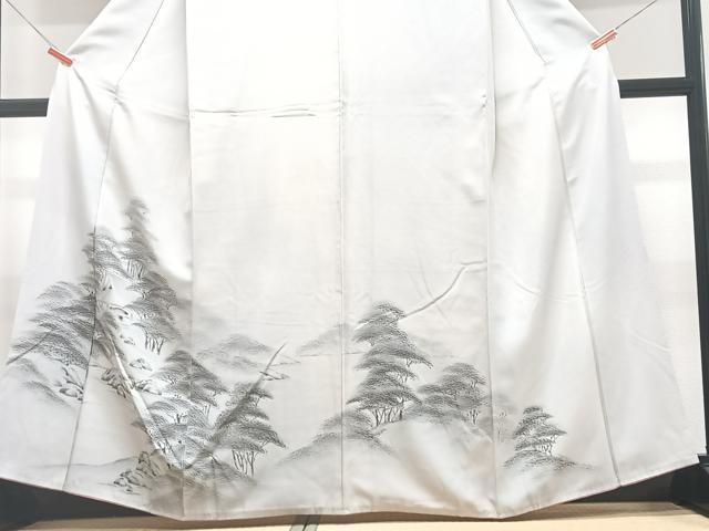 平和屋着物■訪問着 手描き 風景文 正絹 逸品 CABF4845xe