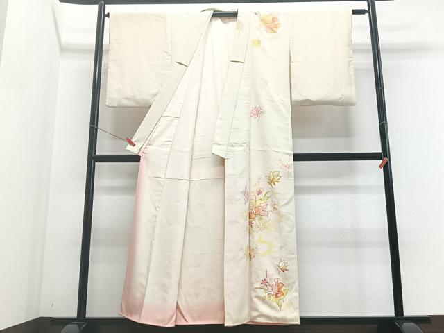 平和屋着物■訪問着 駒刺繍 舞花文 金彩 正絹 逸品 CABF4853xe
