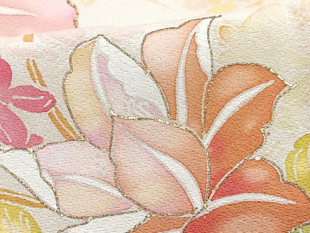 平和屋着物■訪問着 駒刺繍 舞花文 金彩 正絹 逸品 CABF4853xe