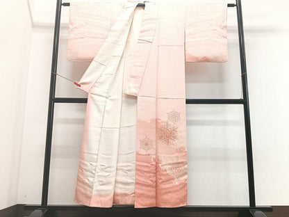 平和屋着物■訪問着 刺繍 舞花文 正絹 逸品 CABF4856xe