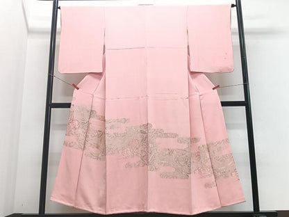 平和屋着物■色留訪問着 寿光織 鳳凰花文 金糸 正絹 逸品 CABF4857xe