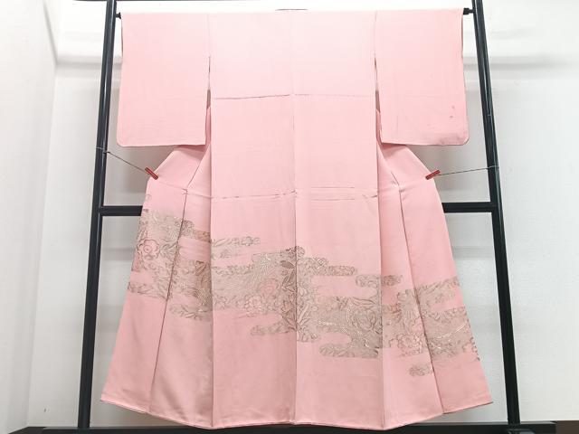 平和屋着物■色留訪問着 寿光織 鳳凰花文 金糸 正絹 逸品 CABF4857xe