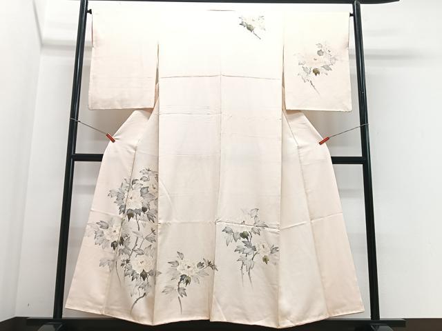 平和屋着物■訪問着 手描き 枝花文 金彩 正絹 逸品 CABF4861xe